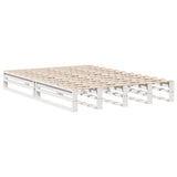 Bookcase Bed without Mattress White 120x200 cm Solid Wood 3323873