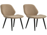 Velvet Dining Chairs, Set of 2 Dining Room Chairs with Metal Legs for Living Room, Dining Room, T3398P341012