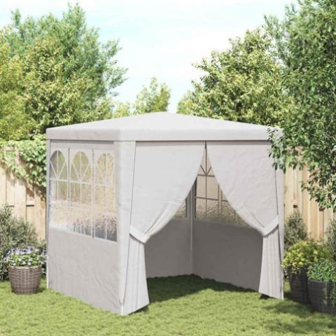 Professional Party Tent with Side Walls 2x2 m White 90 g/m 48516