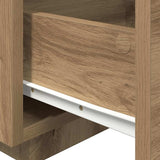 Bedside Cabinet with Drawer 2 pcs Artisan Oak 40 x 39 x 37 cm 863069
