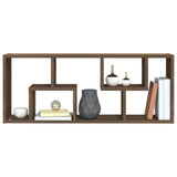 Wall Shelf Brown Oak 36x16x90 cm Engineered Wood 815848