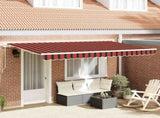 Retractable Awning Orange 350 x 200 cm Fabric 3329663