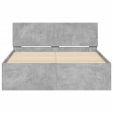 Bed Frame Concrete Grey Engineered wood, Plywood Small Double 3207514