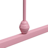 284511 Bed Frame without Mattress Pink Metal 100x200 cm