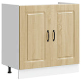 Sink Base Cabinet Kalmar Sonoma Oak 80x46x81.5 cm Engineered Wood 853450