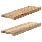 Window Sills 2 pcs Untreated 70x20x2 cm Solid Wood Oak 4009093