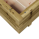 Garden Planter 60x60x26.5 cm Impregnated Wood Pine 847302