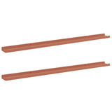 Wall Shelf with Shelf 2 pcs Red 115 x 9 x 3 cm Engineered Wood 42020005