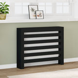 ZNTS Radiator Cover Black 104x20x82 cm Engineered Wood 852691