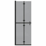 Walk-In Shower Wall Folding Black 70 x 6.5 x 190 cm 42017963