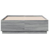 Bed Frame without Mattress Grey Sonoma 120x190 cm Small Double 3209749