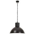 Hanging Lamp 25 W Black Round 48 cm E27 320565