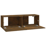 6 Piece TV Cabinet Set Smoked Oak Engineered Wood 3114267