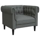 Living Room Couch 3 pcs Dark Grey 201.5 x 74.5 x 74.5 cm Fabric 3385859