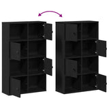 Bookcase Black Oak 60x24x101.5 cm Engineered Wood 860392