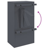 Mailbox with Storage with Door Anthracite 30 x 20 x 55 cm Steel 874949