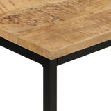 Console Table 110x30x75 cm Solid Rough Mango Wood and Iron 372726