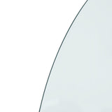 Fireplace Glass Plate Half Round 800x500 mm 324109