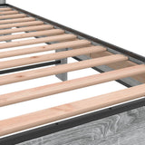 Bed Frame without Mattress Grey Sonoma 140x190 cm 3280170