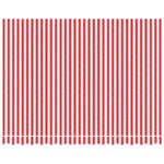 ZNTS Replacement Fabric for Awning Red and White Stripe 3.5x2.5 m 367715
