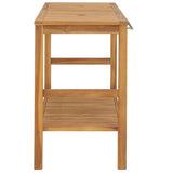 Bathroom Vanity Cabinet Solid Wood Teak 132x45x75 cm 318482