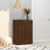 Shoe Cabinet Brown Oak 60x35x84 cm Engineered Wood 815419