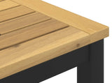 Garden Dinner Table White and Black 147 x 88.5 x 75 cm 901766