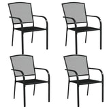 Garden Dining Set Anthracite Steel 3187966
