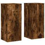 Plant Stands 2 pcs Smoked Oak 30x30x70 cm Engineered wood 852928