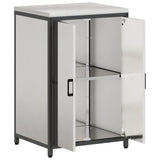 Kitchen Storage HATTEM Silver 60 x 50 x 92 cm Steel 874993