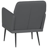 Armchair Grey 61x78x80 cm Faux Leather 351395