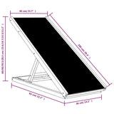 Dog Ramp Grey 100x40 cm Solid Wood Fir 172417