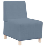 Modular Sofa Unit Armless 2 pcs Blue 55 x 74 x 82 cm 3399779