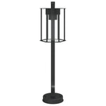 ZNTS Outdoor Floor Lamps 3pcs Black 60 cm Stainless Steel 4006346