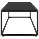 Coffee Table Black with Black Glass 120x60x35 cm 322884