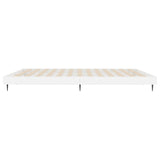 Bed Frame without Mattress High Gloss White 150x200 cm King Size 832239