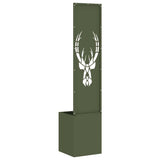 Garden Privacy Screen Animal Print Olive green 32 x 32 x 150 cm 876416