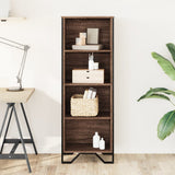 Bookcase Brown Oak 50x31x137,5 cm Engineered Wood 848613