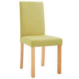 Dining Chairs 4 pcs Green Fabric 249225