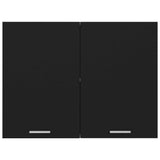 Hanging Cabinet Lyon Black 80x31x60 cm Engineered Wood 801277