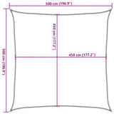 Sunshade Sail 160 g/m Light Green 5x5 m HDPE 311278