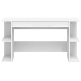 Desk White 140x50x75 cm Engineered Wood 840548
