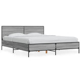 Bed Frame without Mattress Grey Sonoma 160x200 cm 3280010