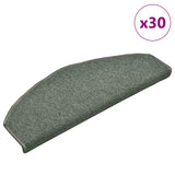 Stair Mats 30 pcs 65x24x4 cm Dark Green Half Round Large 3365757