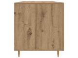 Desk with Shelf Artisan oak 140 x 50 x 75 cm Engineered wood 879526