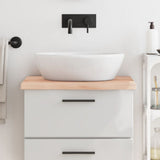 Bathroom Countertop 60x60x cm Untreated Solid Wood 3156015