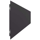 Lawn Edgings 50 pcs Black 15x103 cm Cold-rolled Steel 860148