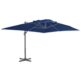 Cantilever Garden Parasol with Aluminium Pole 4x3 m Azure Blue 47003