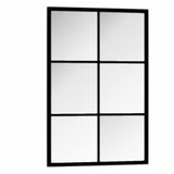 Wall Mirror Black 60x40 cm Metal 342205