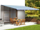 Replacement Fabric for Awning Blue and White 5x3.5 m 311922